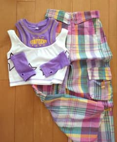 CONFIDENT タンクトップとチェックカーゴパンツセットのサムネイル