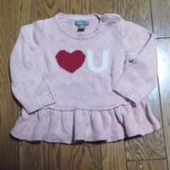babyGAP　ニット　薄ピンク　女の子のサムネイル