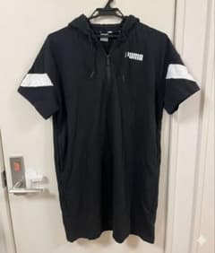 PUMA ハーフジップ フーデッド Tシャツ ブラック XSのサムネイル