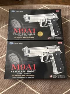 希少！絶版品 東京マルイ M9A1ステンレスモデル二丁セット 木目調