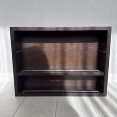 無印良品　壁に付けられる家具 木製シェルフ ダークブラウンのサムネイル