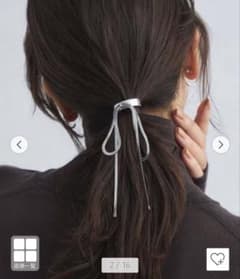 【新品】メタルリボン ヘアカフのサムネイル