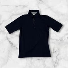 Excellent condition adidas men's golf wear short-sleeved polo shirt, navy.