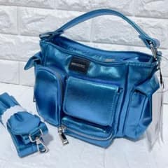 アナスイ ANNA SUI NYC マルチポケットチビバッグ ブルー 新品 - メルカリ