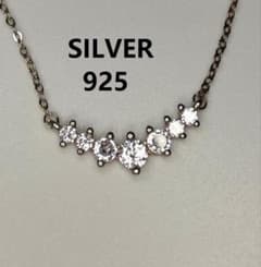 Crystals Silver シルバー925 マルチサイズクリスタルネックレス 