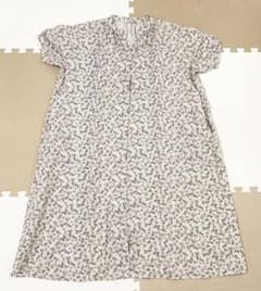 SM2 小花柄 スキッパーワンピース 綿麻のサムネイル
