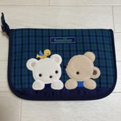 familiar 母子手帳ケース クマと小鳥刺繍 - メルカリ