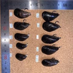 Lイガイルアー （カラス貝ルアー）ヘチ釣り 擬似餌10個のサムネイル