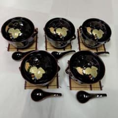 蓋つき煮物椀 5客セット 葡萄柄 266203 - メルカリ