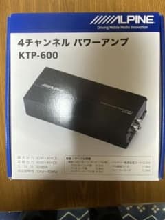アルパイン　4チャンネルパワーアンプ　KTP-600のサムネイル