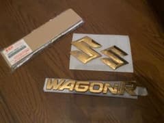送料込み❗️ スズキ　純正ゴールドエンブレム　金　フルセットのサムネイル