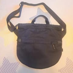 UNTRACK ショルダーバッグ ネイビー 巾着 ハンド 紺 アントラック 