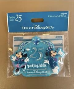 新品未開封】東京ディズニーシー25周年デコレーションマグネット