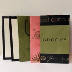 GUCCI 100 ショップ袋 紙袋 5枚セットのサムネイル