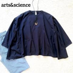 アーツアンドサイエンス　ARTS&SCIENCE テントライン　ブラウス　シャツ アーツアンドサイエンス コットンテントラインギャザーブラウス