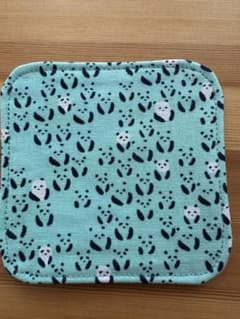 パンダ柄 布製コースター 3枚セットのサムネイル