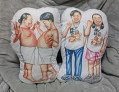 体格ブラザーズ プラチナムザッカダイカットクッション 全2種セット