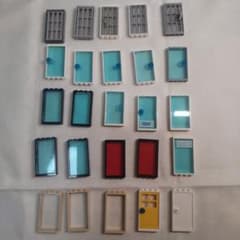 レゴブロック　ガラス窓　牢屋ドアのサムネイル