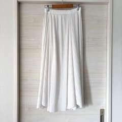 訳あり美品 プリーツプリーズ ホワイト ロングスカート - メルカリ