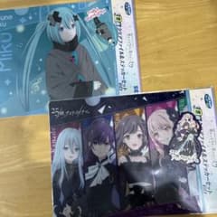 プロジェクトセカイ セガ ラッキーくじ D賞 クリアファイル＆ステッカー　2枚のサムネイル
