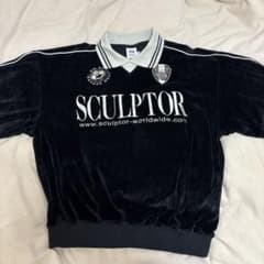 SCULPTOR ベルベット トレーナー ブラックのサムネイル