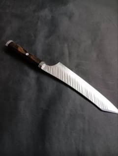 鬼反り3層ダマスカスV金10号切付包丁230mm 黒檀八角柄 鬼反り3層ダマスカスV金10号切付包丁230mm 黒檀八角柄 - メルカリ