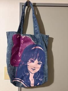 お値下げ☆ デニムアートトートバッグ 伊藤潤二『富江』の公式グッズ 