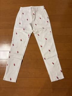 Jack Bunny レディース パンツ オウム柄 ホワイトのサムネイル