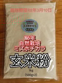 在庫残り僅か！限定セール R6年 自然栽培 ミズホチカラ玄米粉1kg