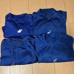 ASICS 青 長袖アンダーシャツ 3枚セット SSK青半袖アンダーシャツ1枚のサムネイル