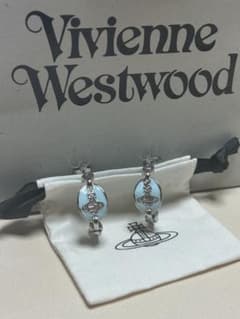 Vivienne Westwood Hoop Earrings, Light Blue