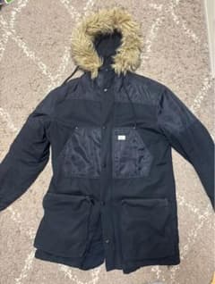 DIESEL フード付き ファー付きブラックモッズコート SIZE L - メルカリ