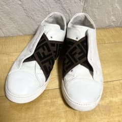 FENDI フェンディ スニーカー ズッカ柄 FFロゴ クロスバンド 