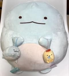 すみっコぐらし　たぬきのまんまるレストラン　もちもちぬいぐるみ　XL　とかげ