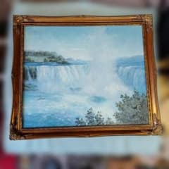 価格交渉成立お客/20世紀カナダ画家WILSONナイアガラ瀑布肉筆油絵 値引交渉大歓迎/20世紀カナダ画家WILSONナイアガラ瀑布肉筆油絵 - メルカリ