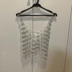 chika kisada ビーズビスチェ チカキサダ フラワー 花 クリア