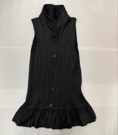 極美品希少 プリーツプリーズ イッセイミヤケ ベスト ボレロ フリル