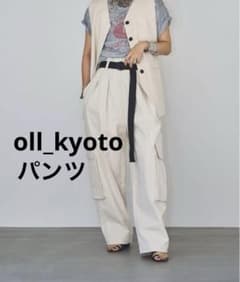oll kyoto snow trousers パンツ ホワイト エクリュ - メルカリ 