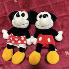 ★ディズニーランド品★ ミッキー　ミニー　レトロぬいぐるみ　セット　ディズニーのサムネイル