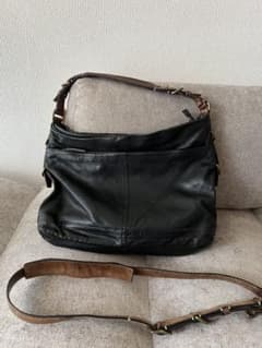 COACH コーチ ハリソンイーストウエストサッチェル 70189 黒レザーのサムネイル