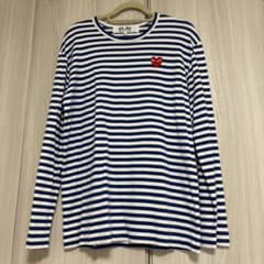 PLAY COMME des GARÇONS ボーダー長袖カットソー XL - メルカリ