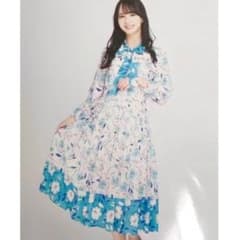 美品 グレースコンチネンタル 花柄 ボウタイブラウス スカート