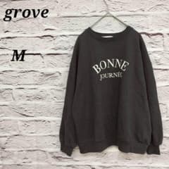 Gloves [M] Long-sleeved sweatshirt, oversized, logo print, black