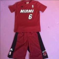 NBA  マイアミヒート時代のレブロンジェームス レプリカユニフォーム上下セットのサムネイル