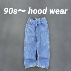 32×34 B-BOY 極太 ワイドバギー 90s〜 hood wear - メルカリ