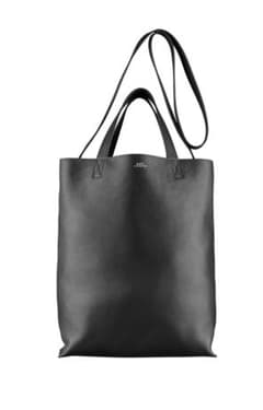 【美品】A.P.C. レザー牛革トートバッグ ブラック ショルダーバッグA4のサムネイル