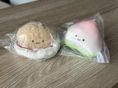 【新品未開封】にっこりーノ 中華料理のぬいぐるみ 桃マン チャーハンのサムネイル
