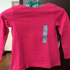 baby gap長袖Tシャツ　無地　ピンク110のサムネイル