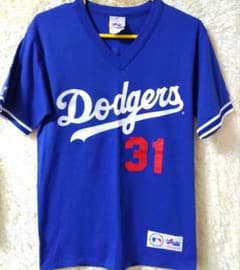 ロサンゼルス・ドジャース ユニフォーム M ピアッツァ 31 ロサンゼルス・ドジャースTシャツ M ・ピアッツァ選手 31 - メルカリ