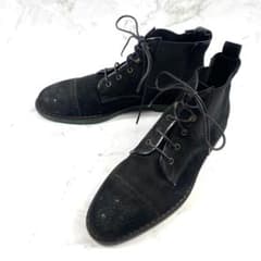 JIMMY CHOO レースアップブーツ サイドゴア スエード 黒 43 JIMMY CHOO レースアップブーツ サイドゴア スエード 黒 43 - メルカリ